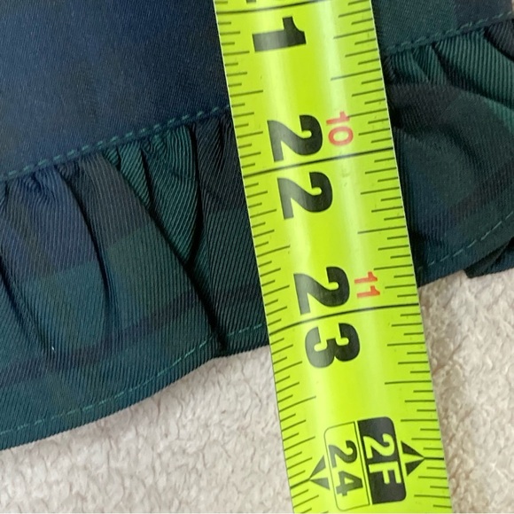 Tuckernuck Ruffle Reagan Button Down Shirt Blouse-Women’s M & L-Green/Black-NEW - Picture 14 of 15